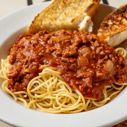 Kid's Spaghetti with Italian Sausage.