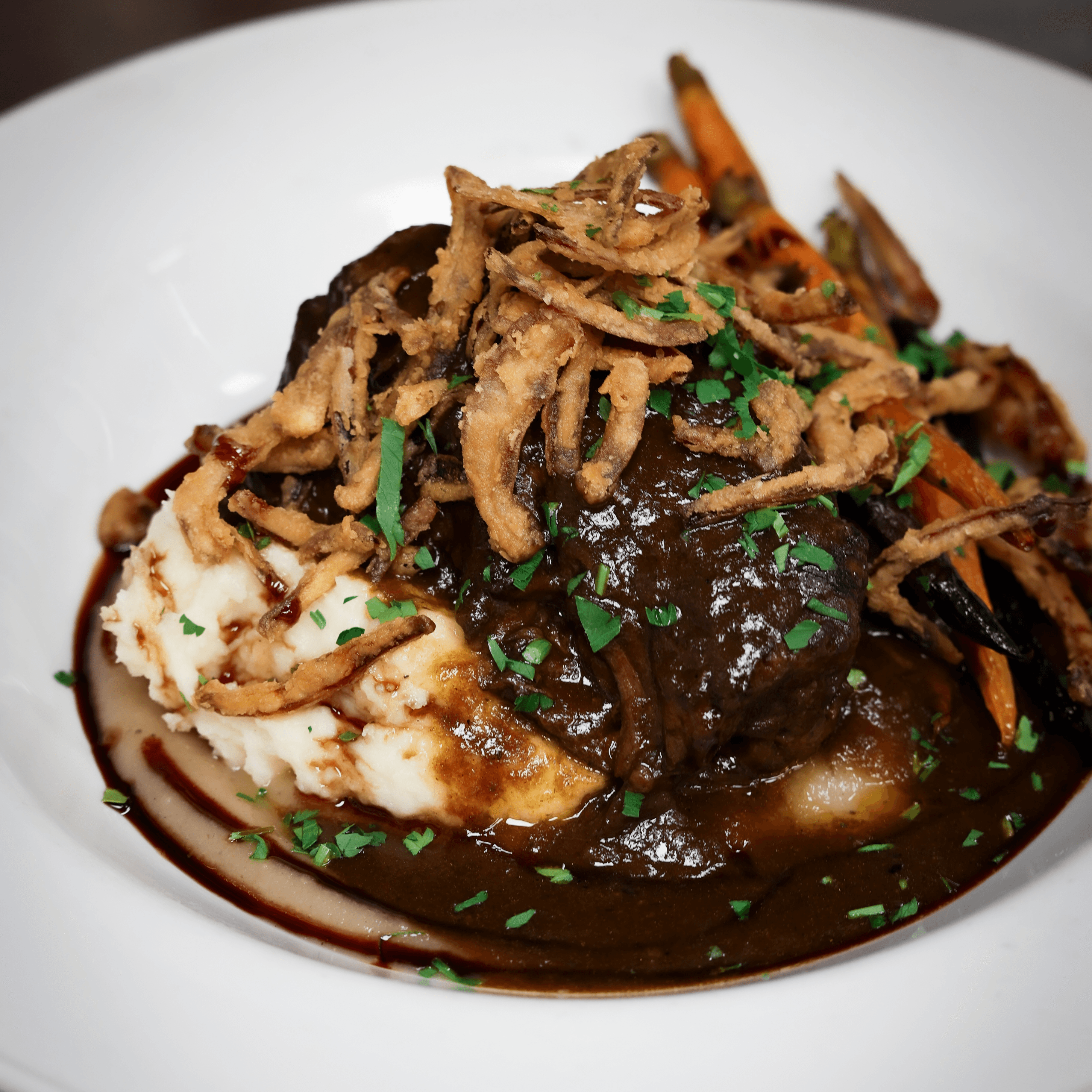 Short Rib Bourguignon.