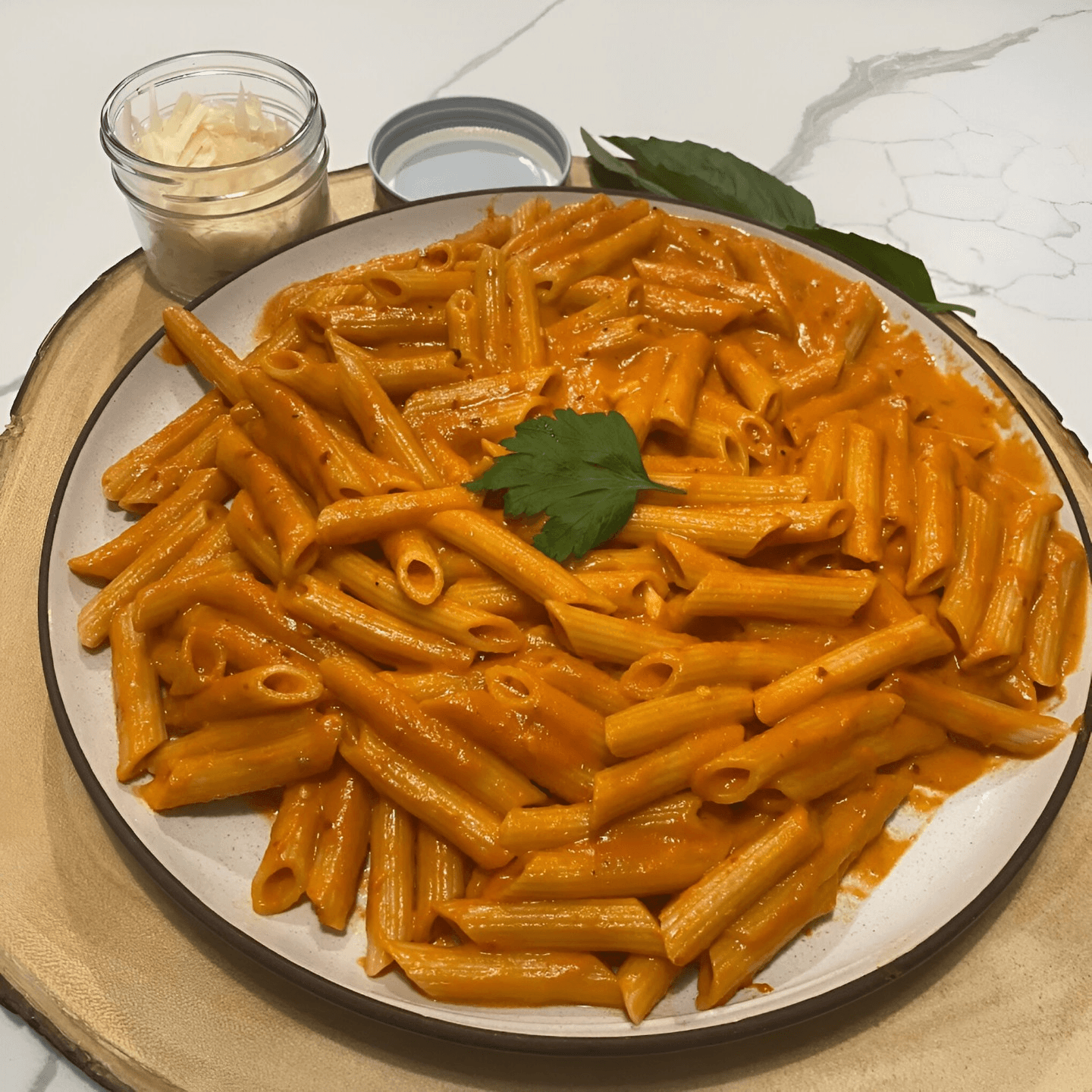 Spicy Arrabbiata Meets Creamy Penne Vodka Sauce