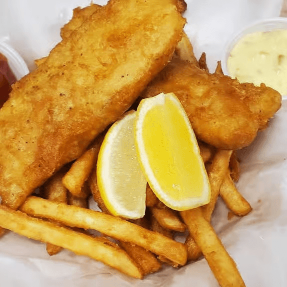English Fish & Chips Lunch.