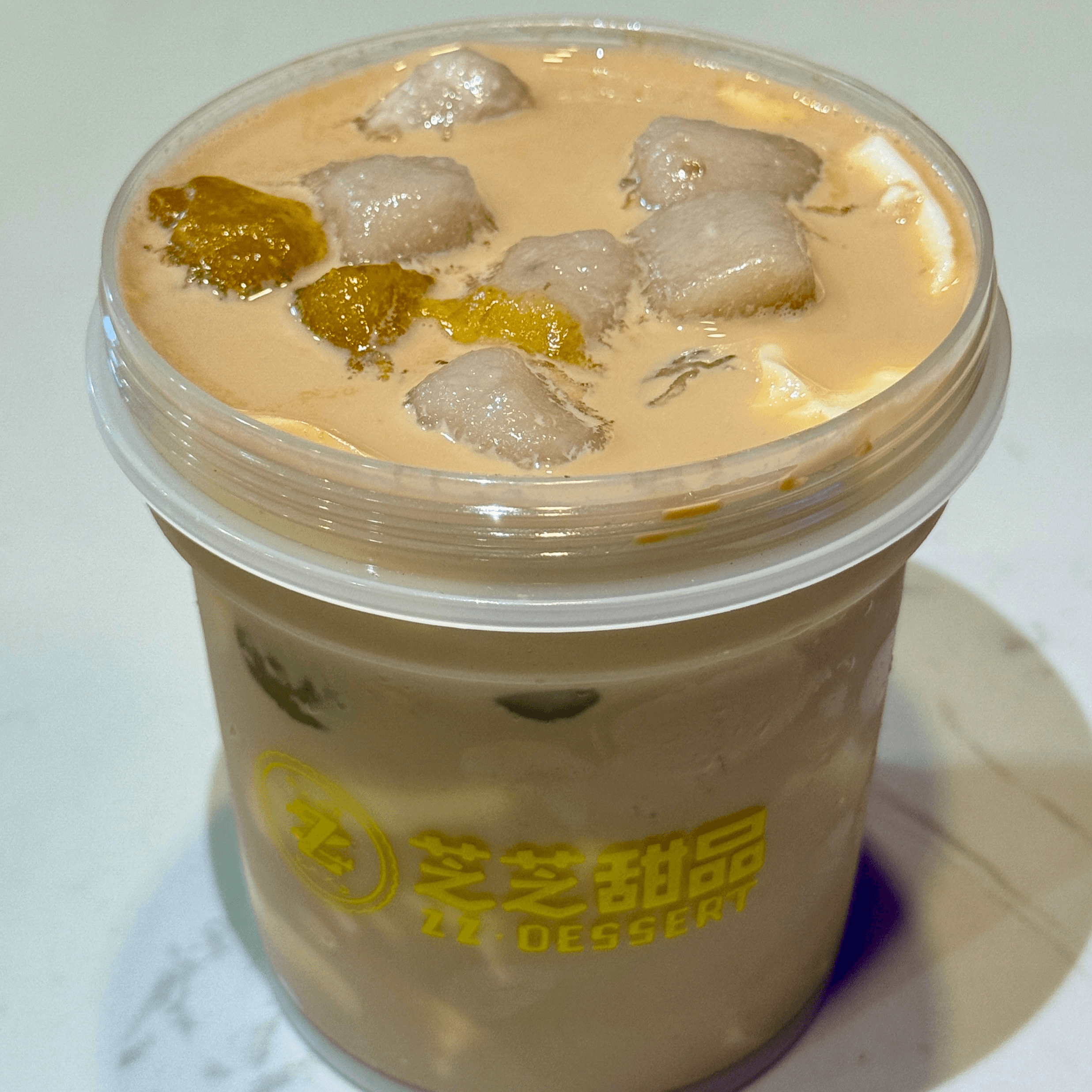 Milk Tea Milk Pudding Taro Ball.
