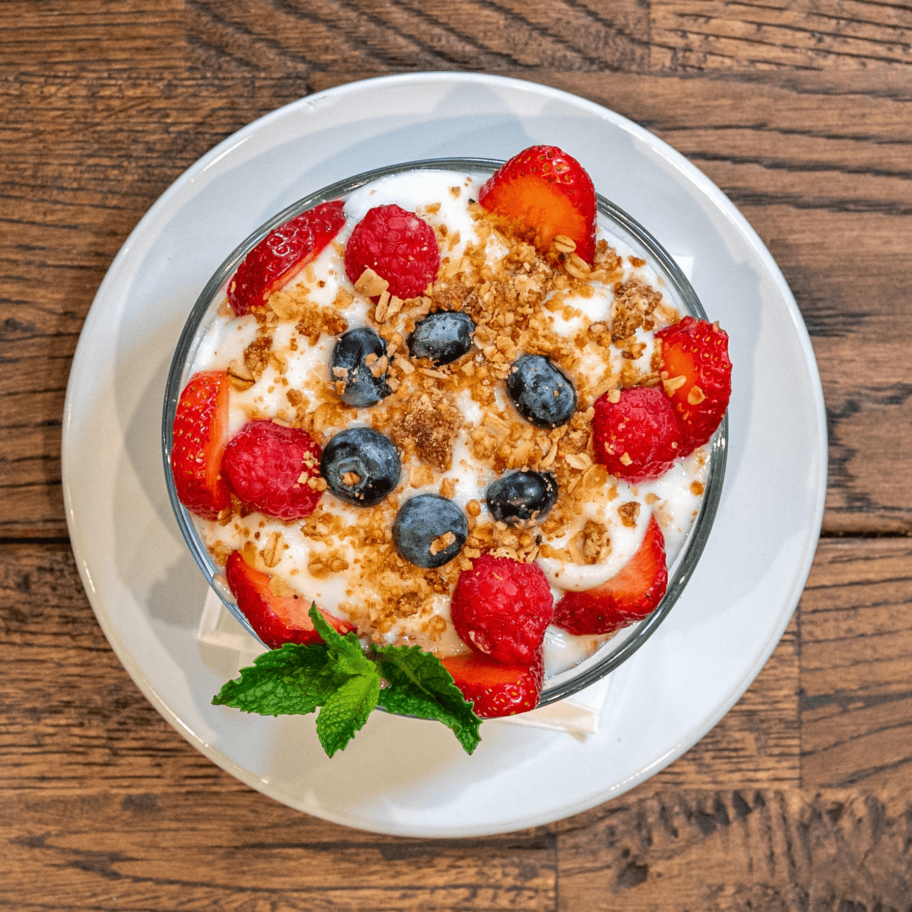 Yogurt + Berries + Granola.