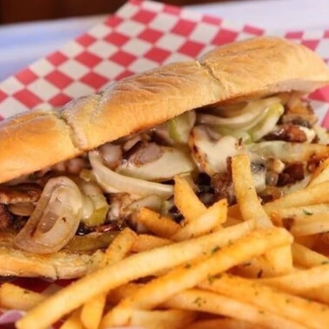 Philly Cheese Steak Sandwich.