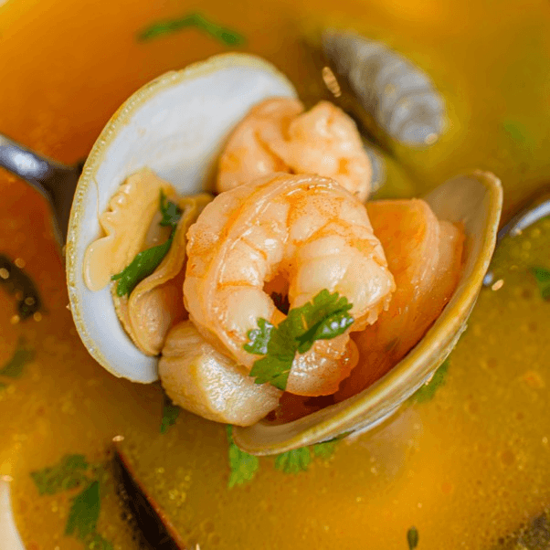 Sopa De Mariscos (Seafood Soup).