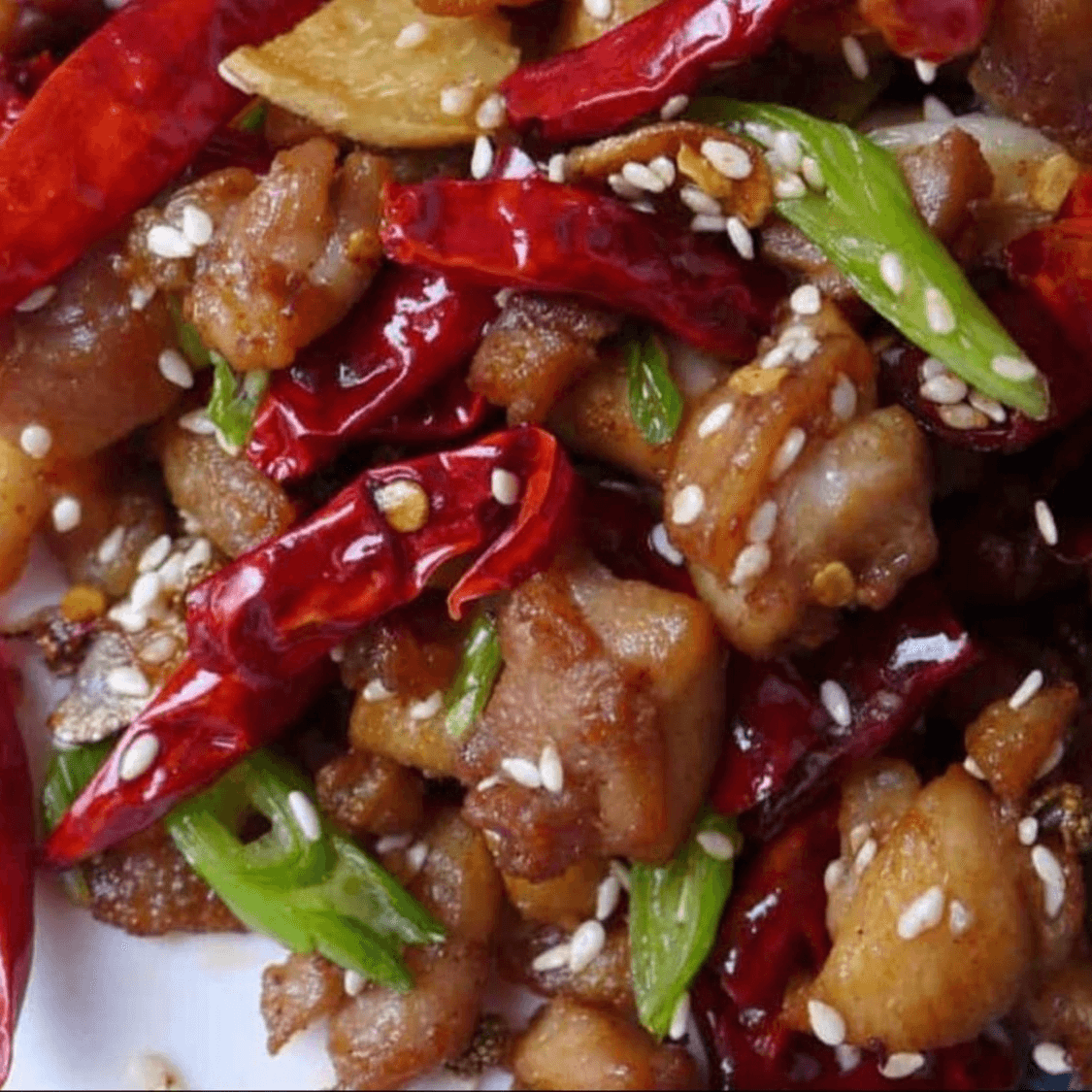 Dry Fried Spicy Chicken.