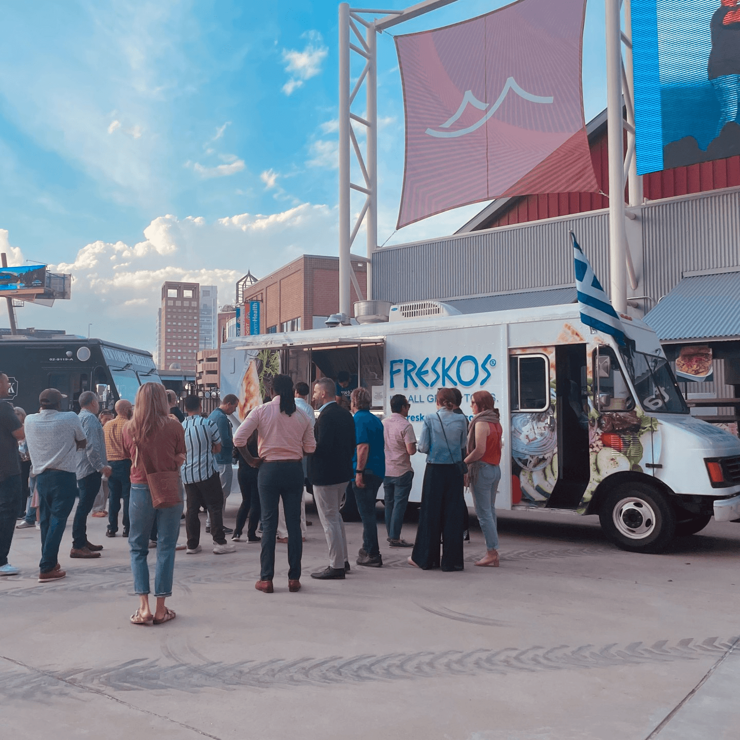 The Freskos Food Truck is at the Amp all Summer!