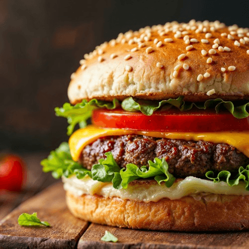 Baby Shane Cheeseburger & Fries.