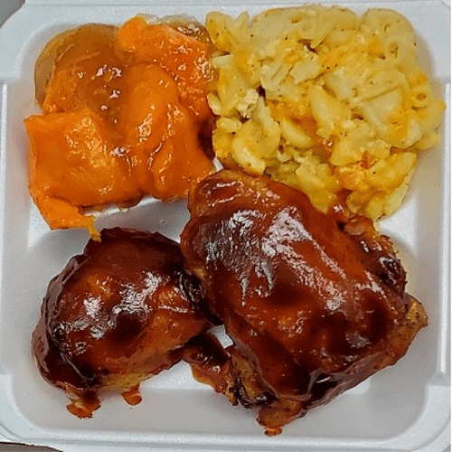 Baked, BBQ or Jerk Chicken 1/4 Leg.