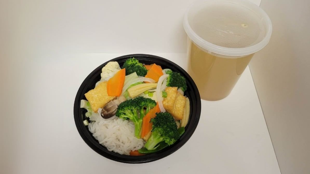 Fried Tofu Vegetable Pho.
