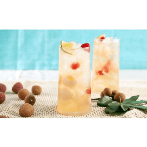 Lychee Iced Fruit Green Tea.
