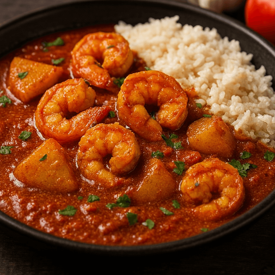 Shrimp Vindaloo.