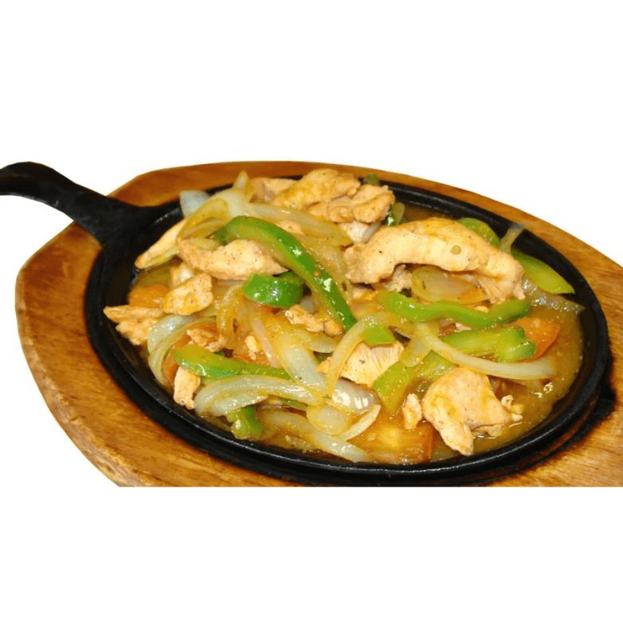 Chicken fajitas.