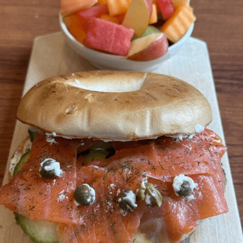 Lox on Bagel Sandwich.