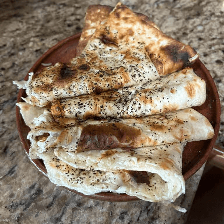 Garlic basil naan.