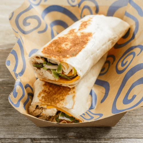 #36 Chicken Fajita Hot Pressed Sandwich/Wrap.