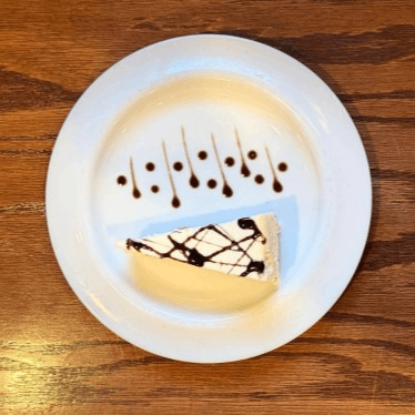 New York Plain Cheesecake.