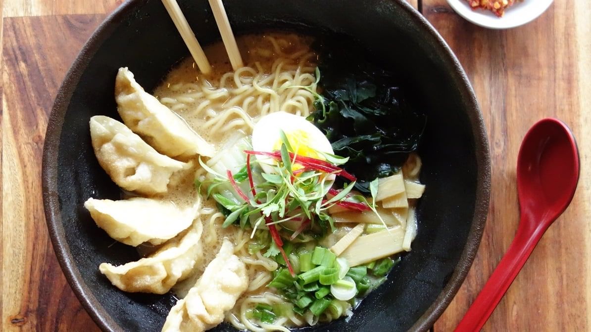 Veggie Gyoza Ramen.