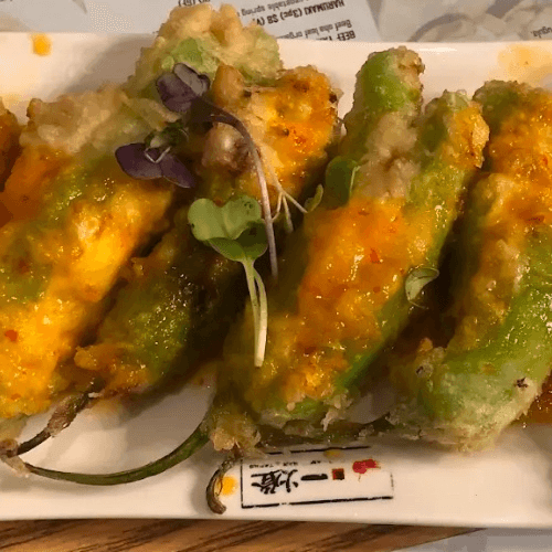 Stuffed Shishito Peppers.