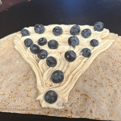 Blueberry Cheesecake Crepe