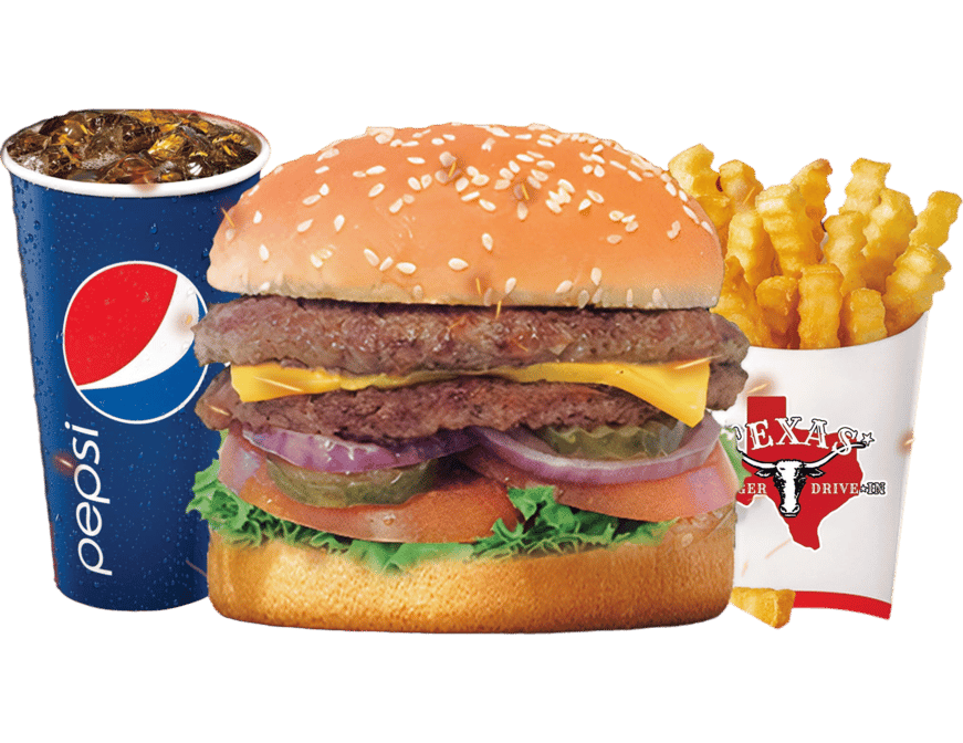 Double Texas Cheeseburger Combo.