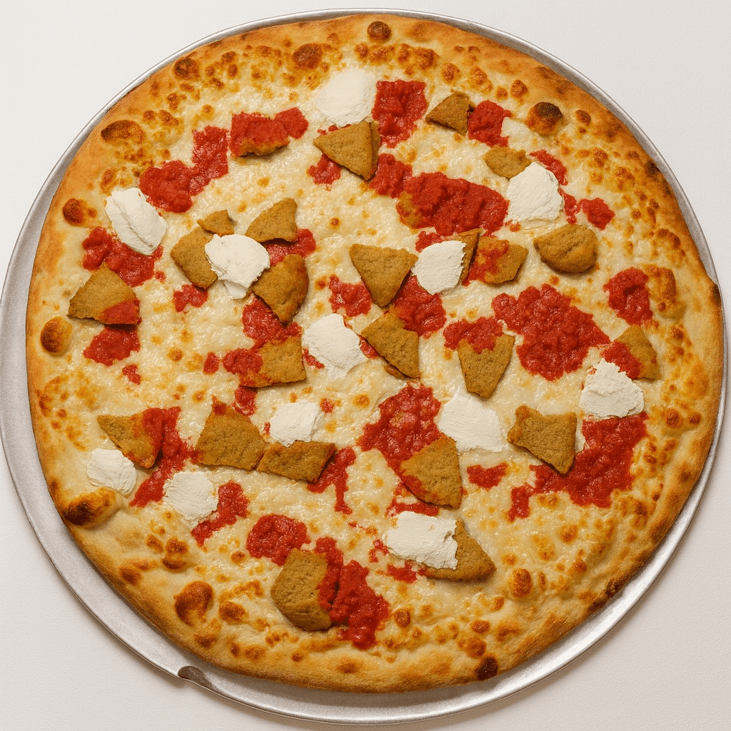 Eggplant Parmigiana Pizza.