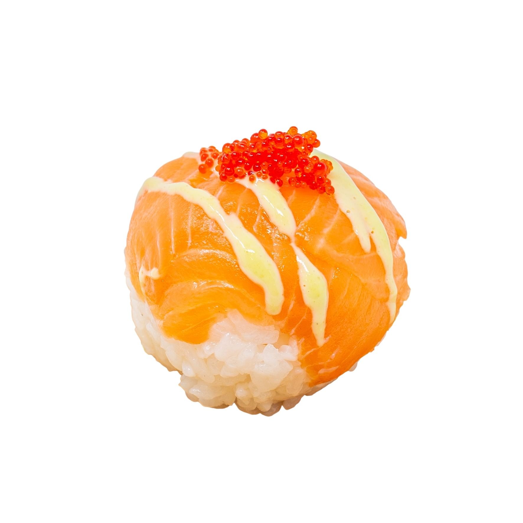 Salmon Sushi Ball - 三文鱼寿司球 - Bolita de Sushi de Salmón.