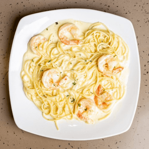 Shrimp Alfredo.