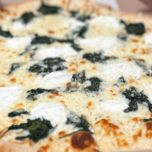 Ricotta Spinach Pizza Deep Dish 14"x14"