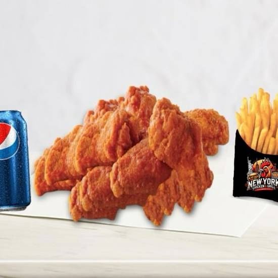 #11 6pc Hot Wings Combo.