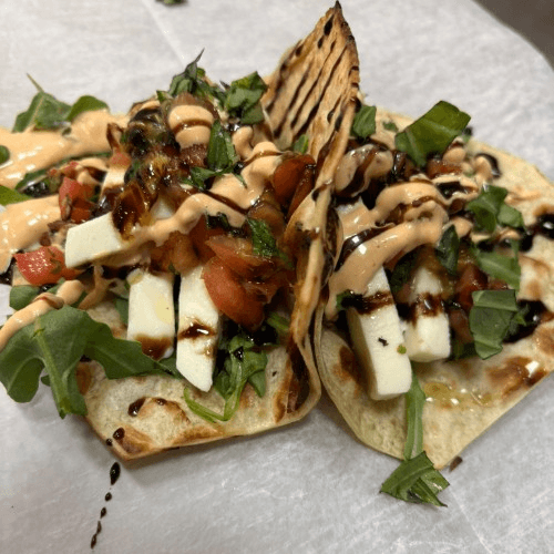 Orange N' Mint Caprese Taco.