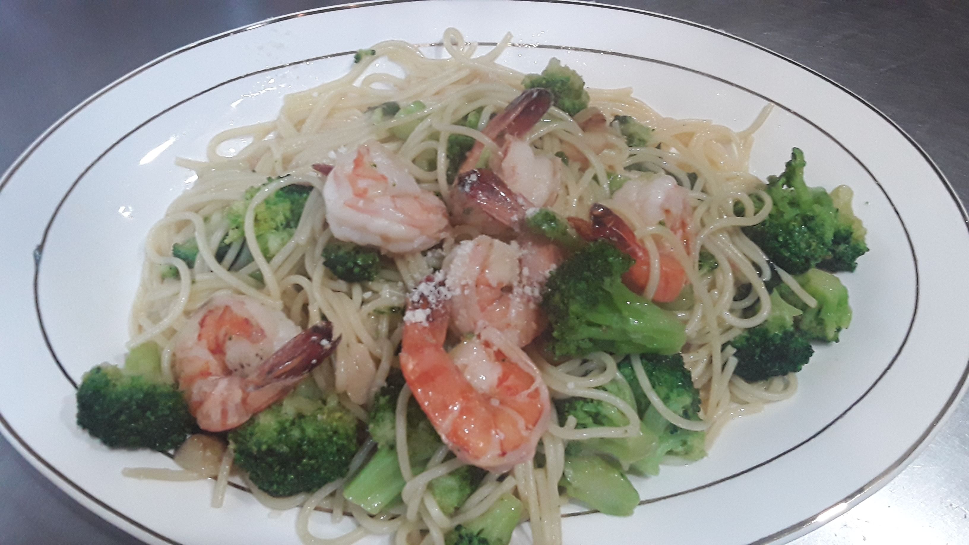Shrimp with Broccoli.