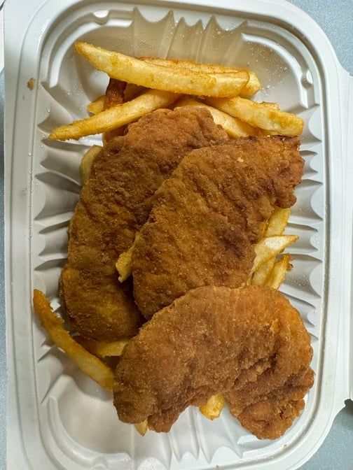 Kids Chicken Fingers Lunch.