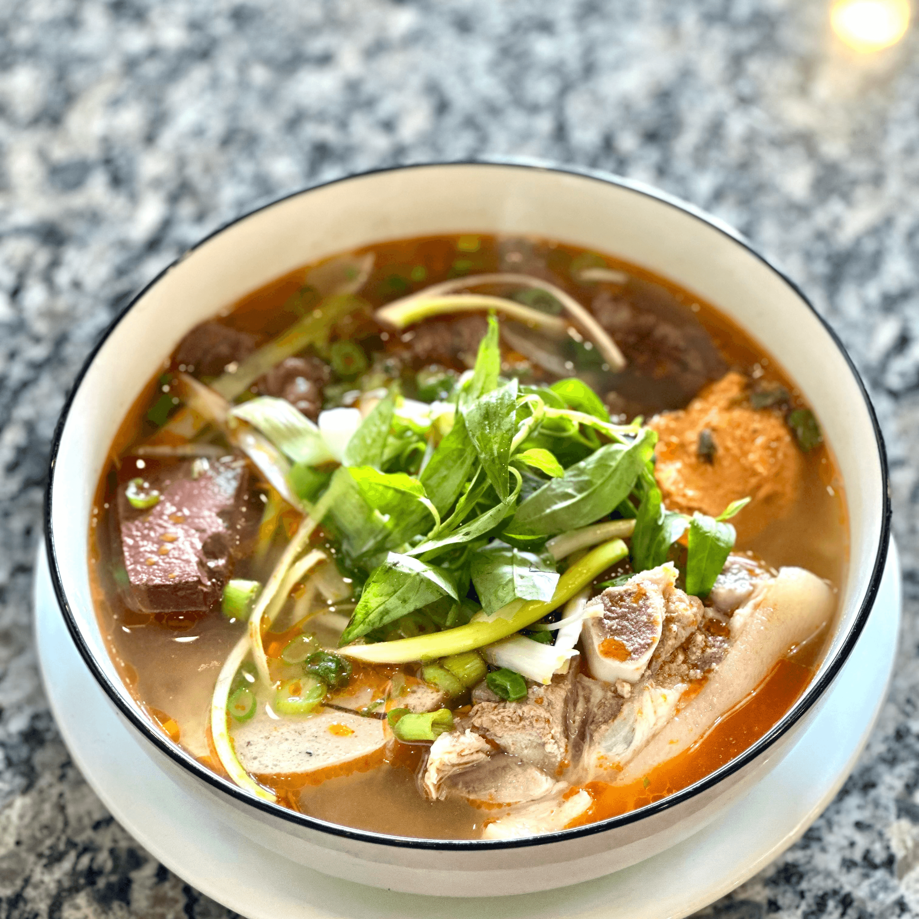 Special Hue beef noodle soup.