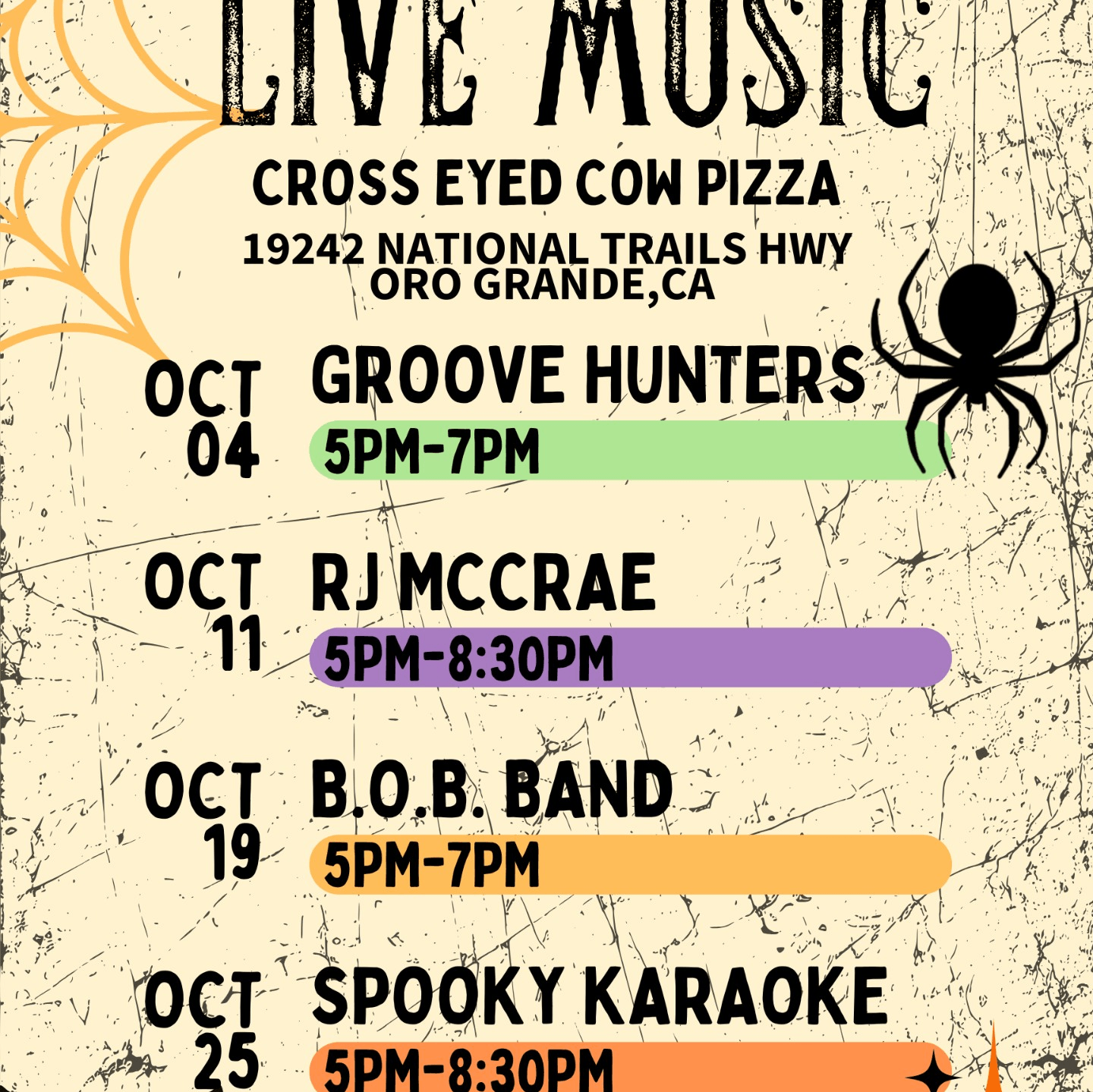 Live Music October 2025
