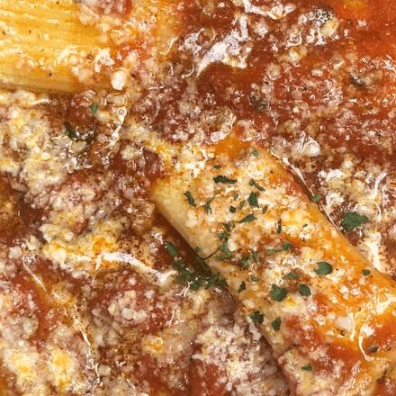 Stuffed Ricotta Cheese Rigatoni Dinner.