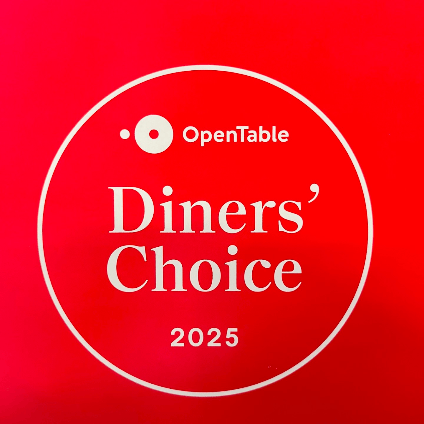 OpenTable Diners’ Choice 2025