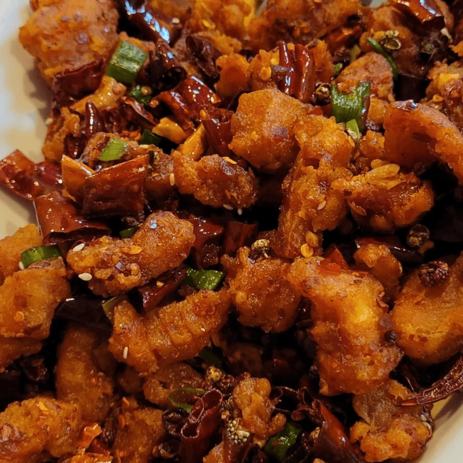Hot Dry Pepper Chicken.