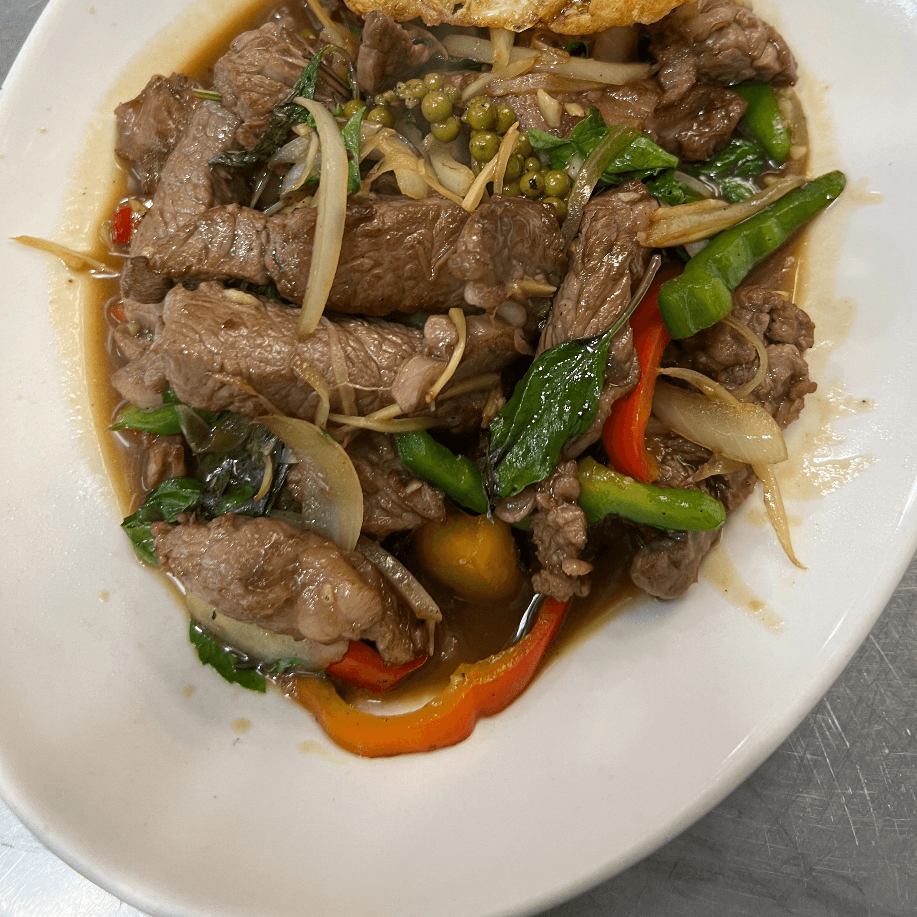 Ribeye Steak Basil Peppercorn.