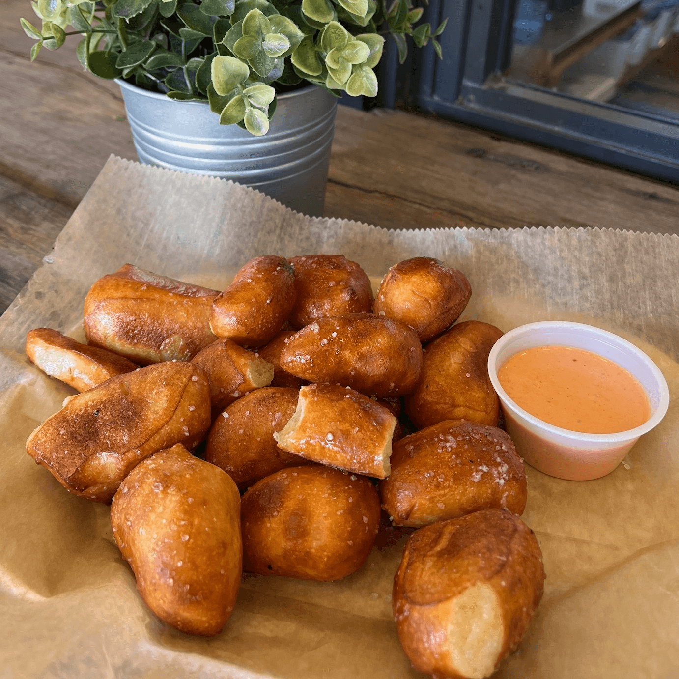 Fresh-Baked Pretzel Bites.