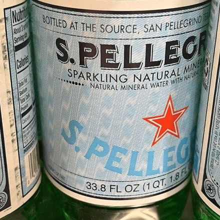 1 Liter Pellegrino Sparkling.