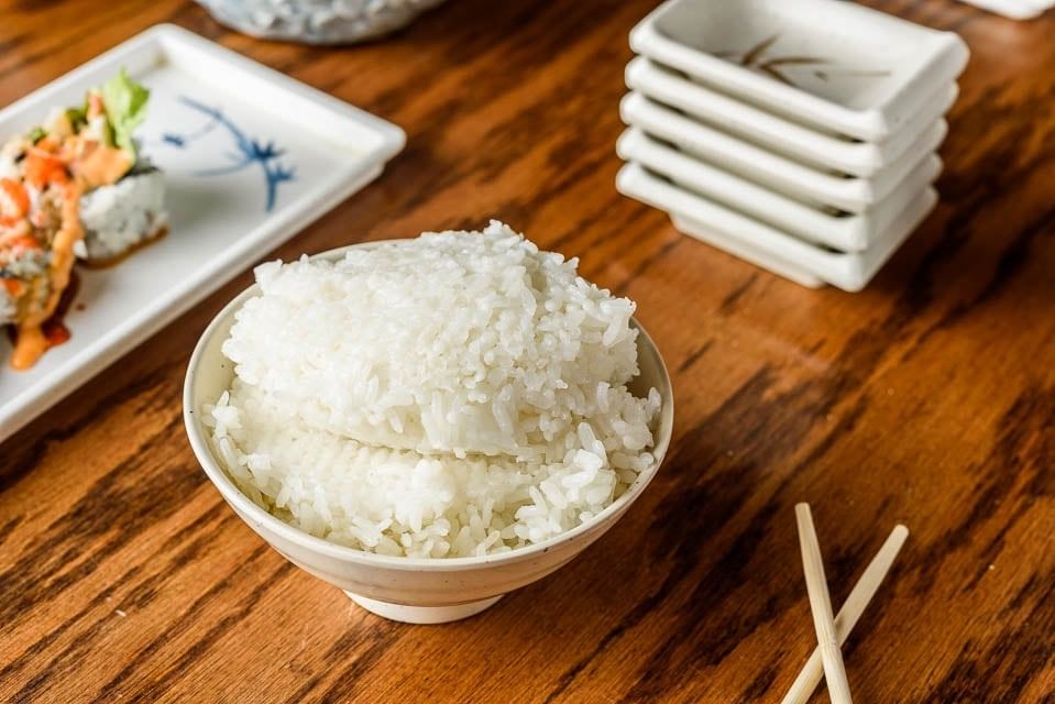 Steamed Rice •.