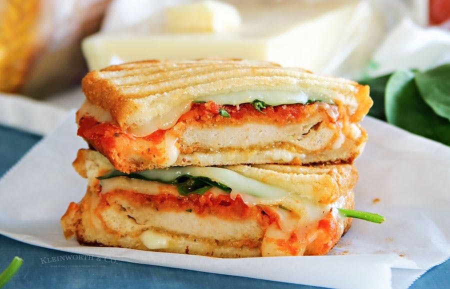 Grilled Chicken Parm Sandwich.