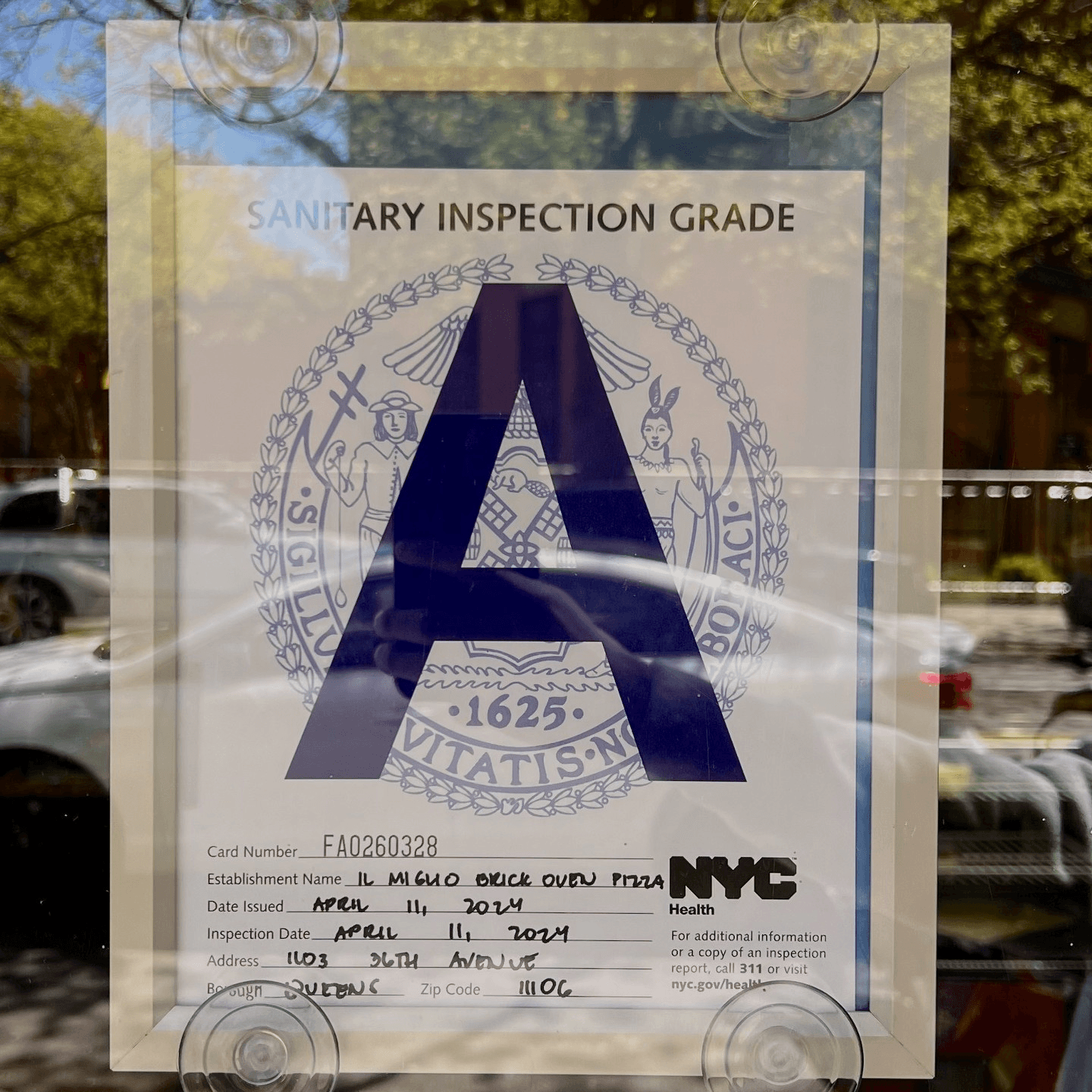 Sanitary Inspection Grade