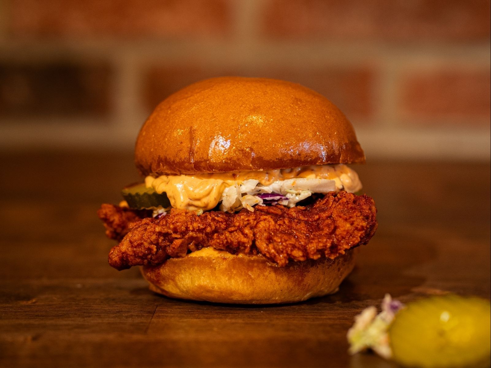 Flamin Hot Chicken Sandwich.