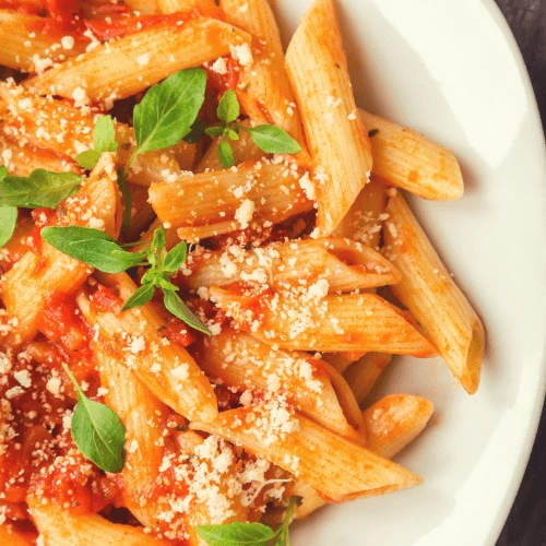 Penne w/ Pink Vodka Sauce - Family Style Take-Out Specials.