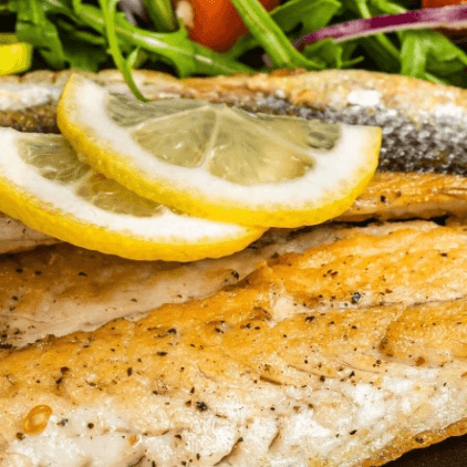 (1) Black Sea Bass w/ 2 sides.