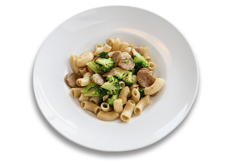 Rigatoni Sausage & Broccoli Pasta.