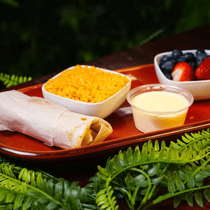 Kids Festive Burrito.