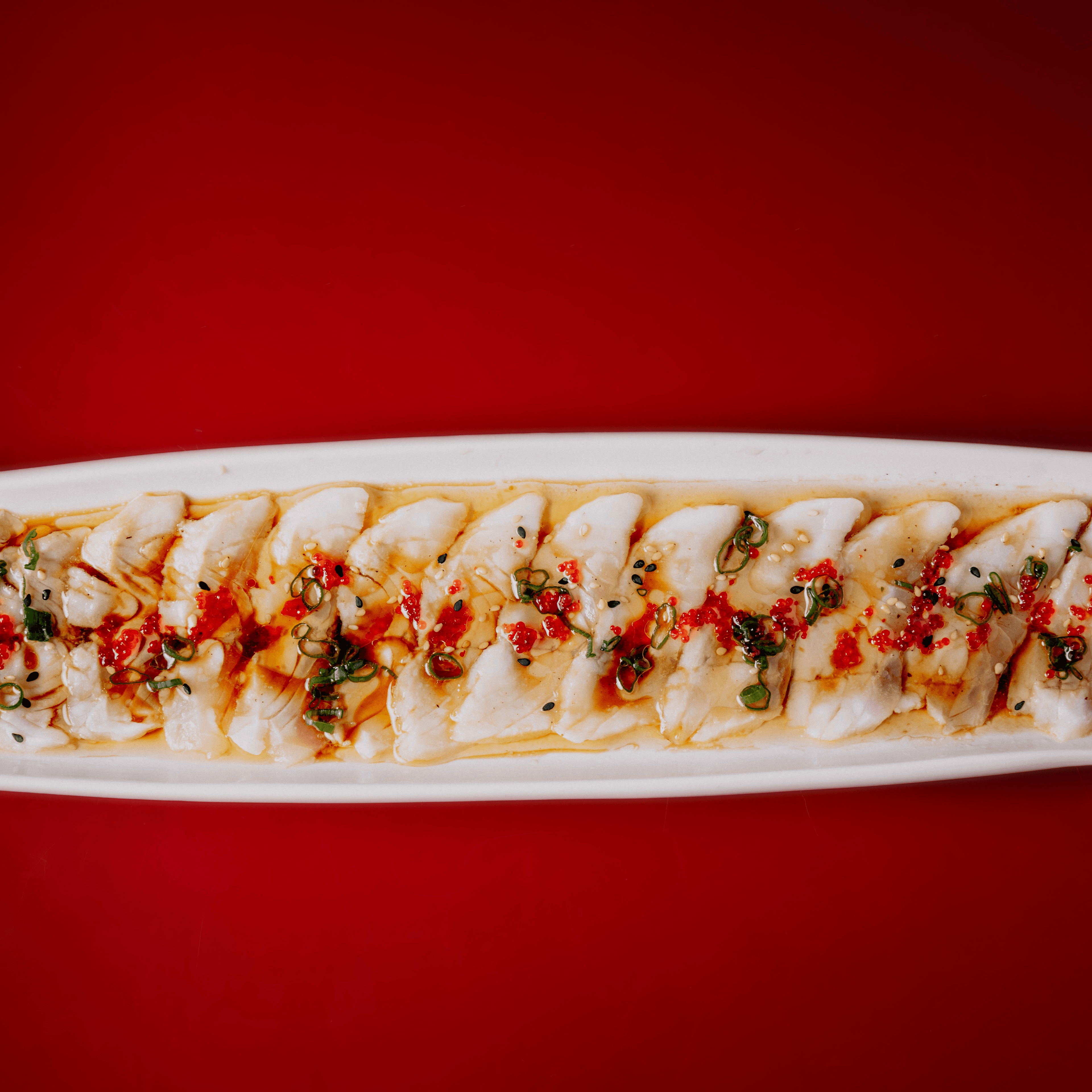 Striped Bass Carpaccio.