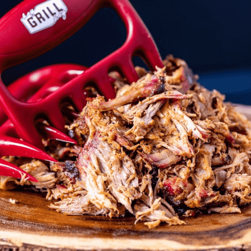 Hickory Smoked Pulled Pork.